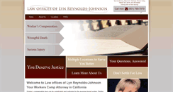 Desktop Screenshot of lynreynolds-johnsonlaw.com